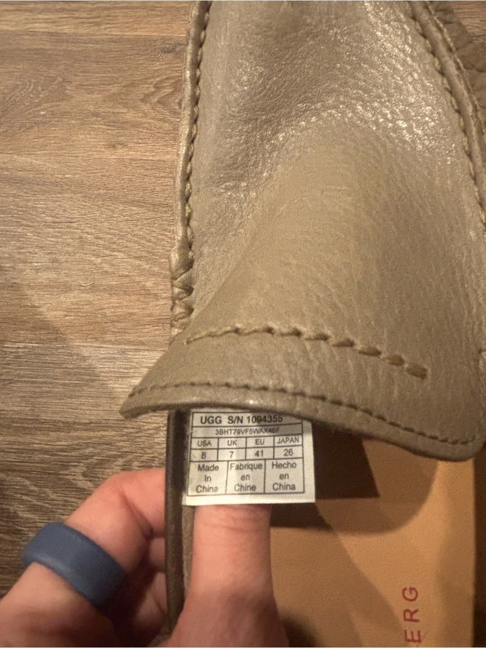 UGG Henrick Leather Driving Loafers Sage Green Treadlite Mens 8